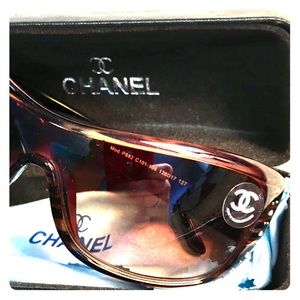 new CHANEL shield Sunglasses